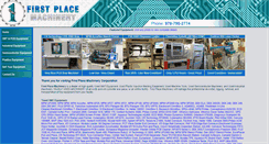 Desktop Screenshot of firstplacemachinery.com